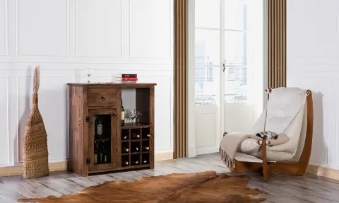 Loop Ahşap Mini Bar