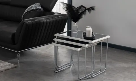 Delon Metal Ayaklı Zigon Sehpa
