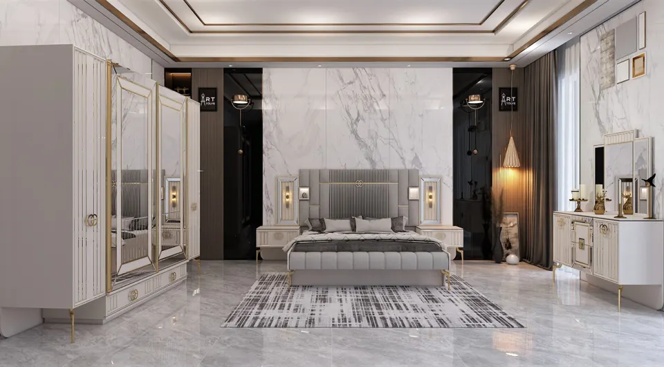 Exelance Sürgü Kapaklı Yatak Odası Takımı