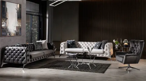 Lexus Chester Metal Ayaklı Koltuk Takımı
