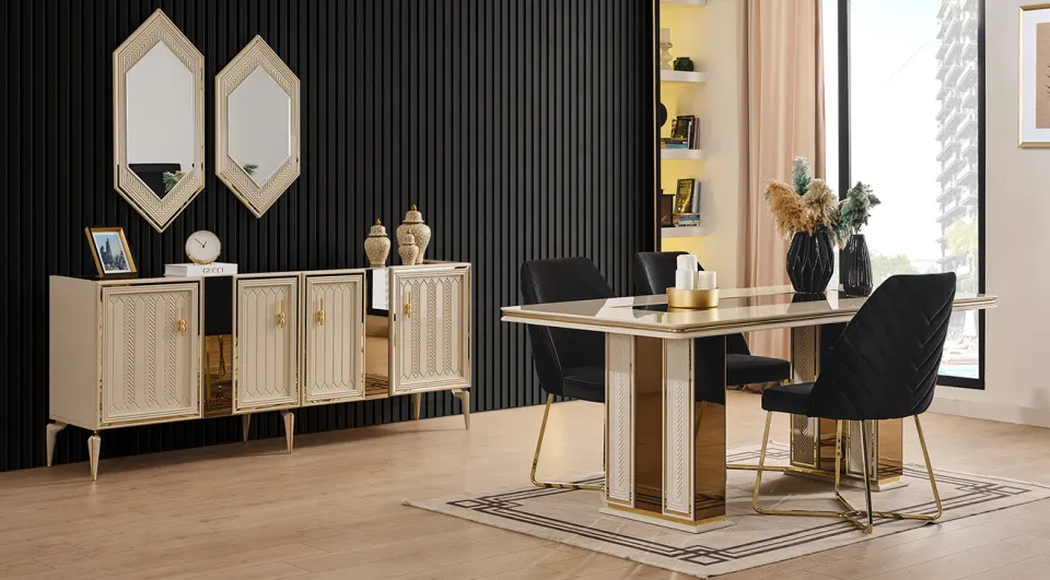 Velar Modern Yemek Odası Takımı