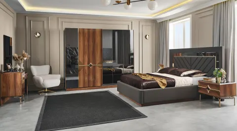 Deluxe Sürgü Kapaklı Yatak Odası Takımı