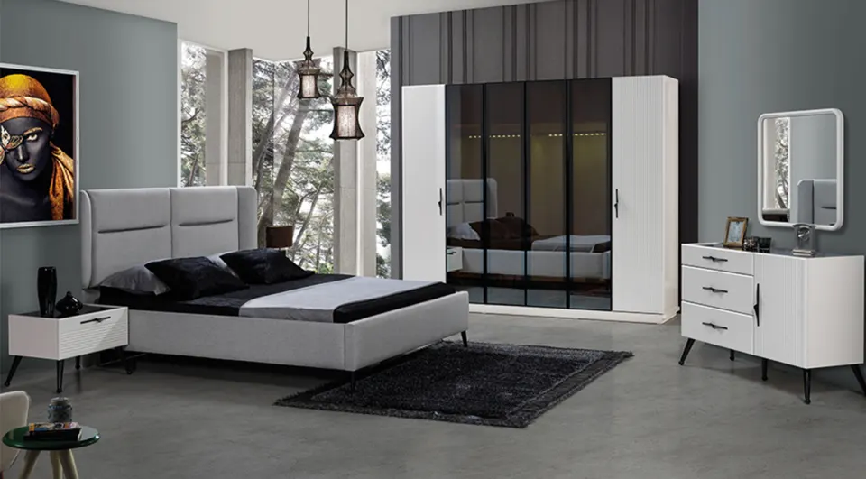 Reina White 6 Kapaklı Yatak Odası Takımı