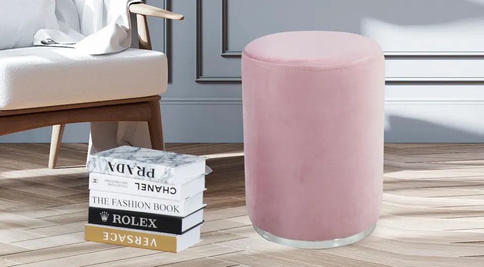 İstanbul Toz Pembe Silver Puf