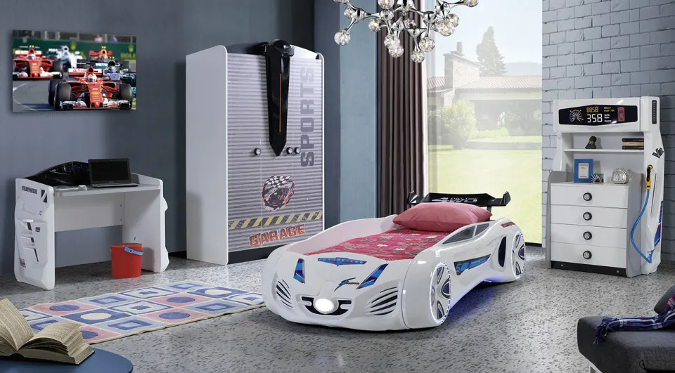 Future Beyaz Arabalı Yatak