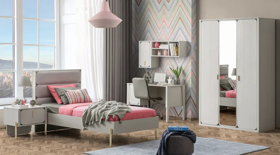 Delight 3 Kapaklı Genç Odası Takımı