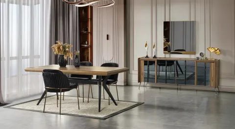 Retro Modern Yemek Odası Takımı