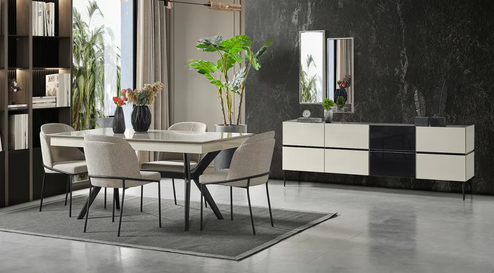 Lizbon Modern Yemek Odası Takımı