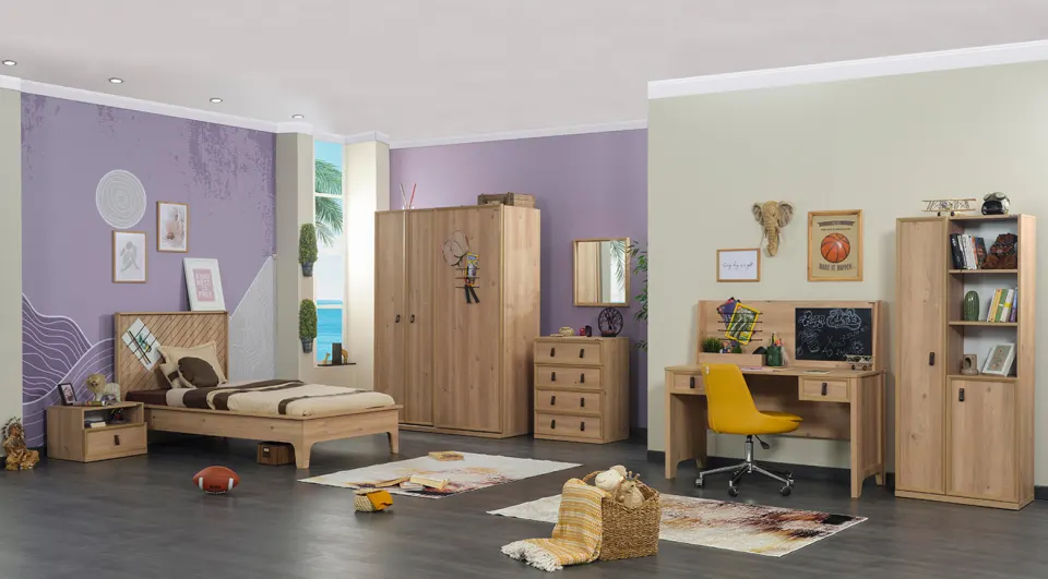 Flora 3 Kapaklı Genç Odası Takımı