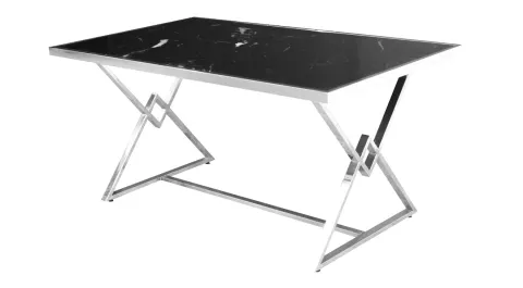 Loft Gümüş Metal Ayaklı Masa