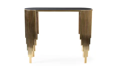Side Gold Metal Ayaklı Dresuar