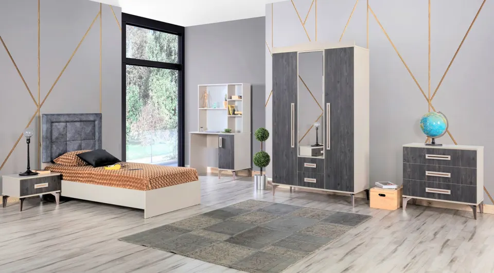 Argonit 3 Kapaklı Genç Odası Takımı