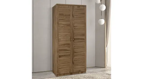Puzzle Ceviz 2 Kapaklı Dolap