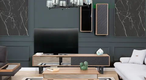 Efes Ceviz Modern Tv Ünitesi