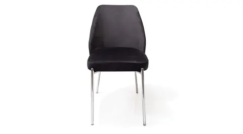 Lagos Gümüş Metal Ayaklı Sandalye