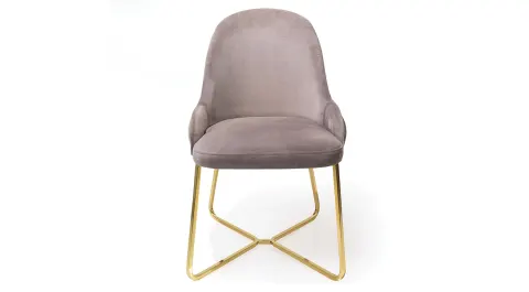 Oliva Gold Metal Ayaklı Sandalye
