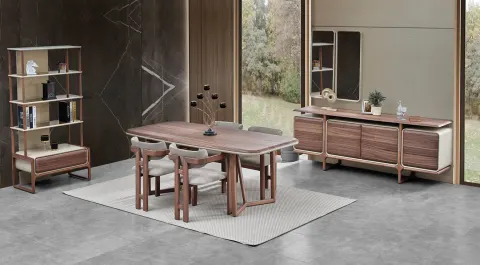 Vega Ceviz Modern Yemek Odası Takımı