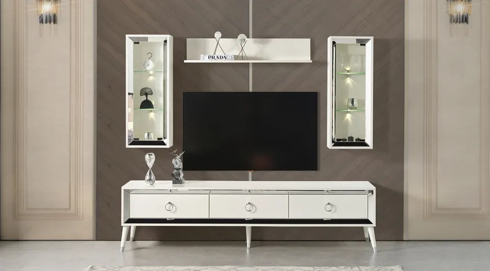 Lotus Ahşap Ayaklı Tv Ünitesi