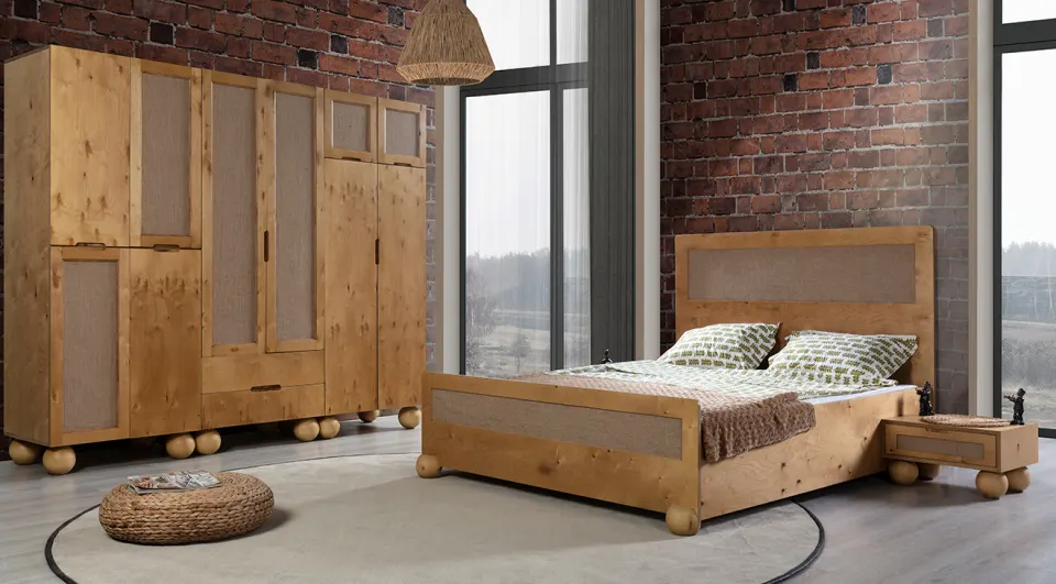 Luna 6 Kapaklı Modern Yatak Odası Takımı
