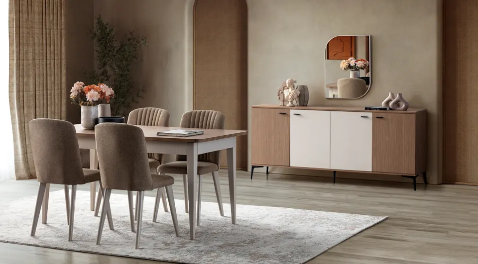 Alva Modern Yemek Odası Takımı
