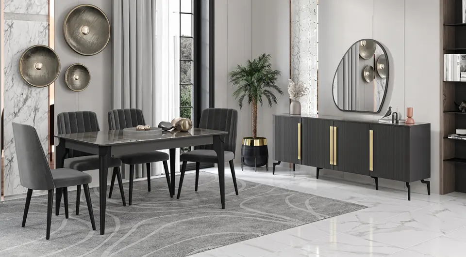 Çatalca 6 Kapaklı Yemek Odası Takımı 